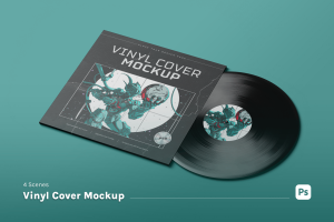 Vinyl Cover Mockup