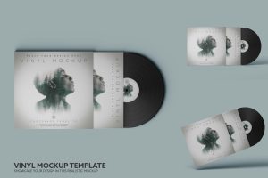 Vinyl Mockup Template