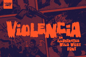 Violencia – An Illustrated Wild West Font