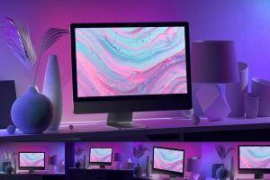 Violet iMac Mockups
