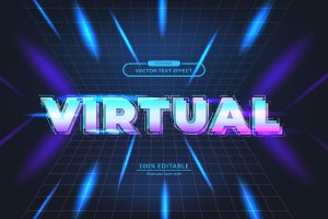 Virtual Editable Text Effect