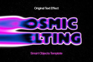 Vivid Melting Text Effect