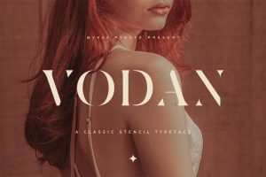 Vodan | Classic Stencil Font