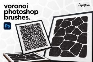 Voronoi Photoshop Stamp Brushes Pack