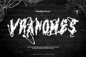 Vranomes – Hardcore Metal Font