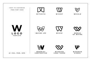 W Logo Template