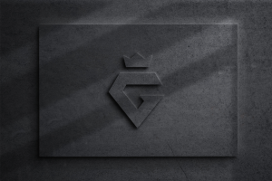 Wall 3d Logo Mockup