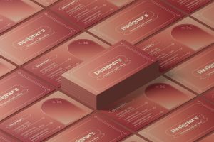 Warm Gradient Business Card