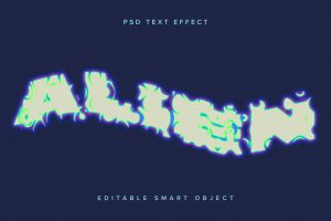 Warped and Distorted PSD Text Effect