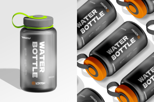 Water Bottle Mockup