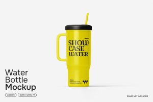Water Bottle Mockup