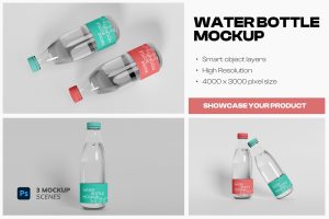 Water Bottle Mockup