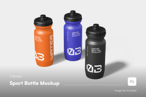 Water Bottle Mockup