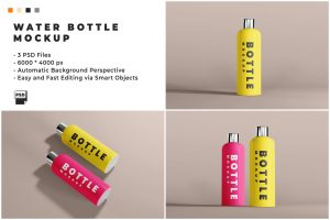 Water Bottle Mockup