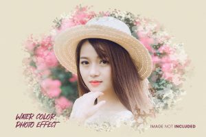 Water color photo effect