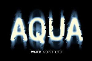 Water Drops Liquid Text Effect