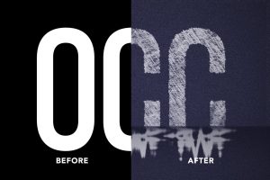 Water Surface Text Effect