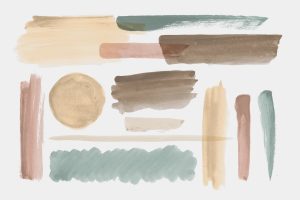 Watercolor Brush Strokes and Stains