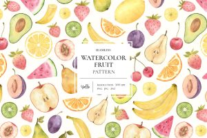 Watercolor Fruit