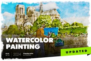 Watercolor Painting Photoshop Action