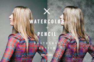 Watercolor Photoshop Action