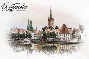 Watercolor Pint Photoshop Action