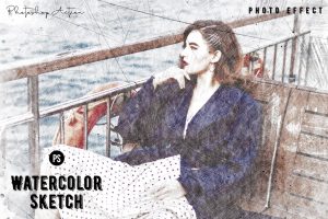 Watercolor Sketch Painting Action