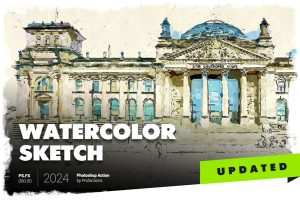 Watercolor Sketch Photoshop Action