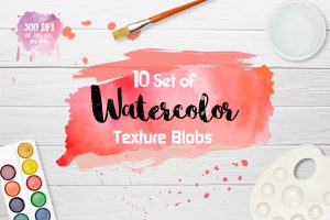 Watercolor Texture Blobs