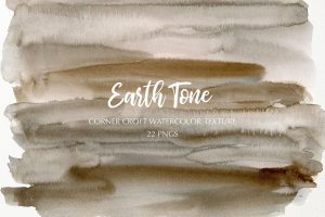 Watercolor texture earth tone