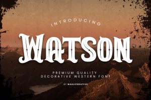 Watson – Vintage Western Font