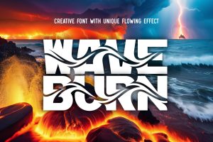 Wave Burn – Creative Font