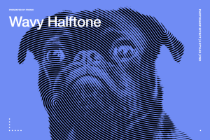 Wavy Halftone Effect