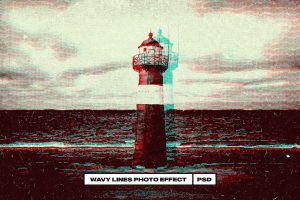 Wavy Lines Photo Effect