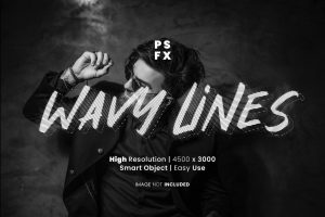 Wavy lines text effect