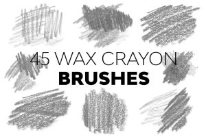 Wax Crayon Brushes