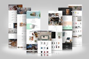 Web Themes Presentation Mockup