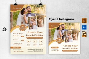 Wedding  Polaroid Photo Flyer