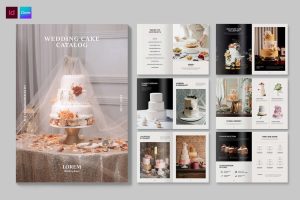 Wedding Cake Catalog & Brochure Template