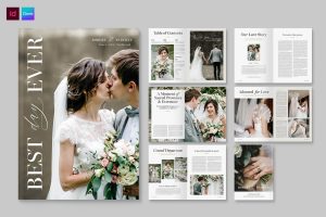 Wedding Day Magazine Template