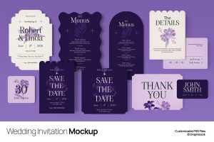 Wedding Invitation Mockup