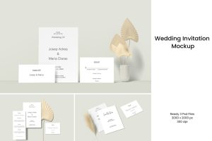 Wedding Invitation Mockup