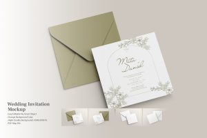 Wedding Invitation Mockup