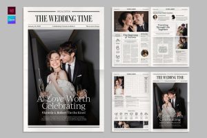 Wedding Newspaper Template