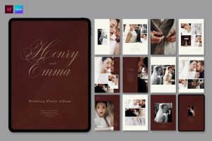Wedding Photo Album Template (Digital)