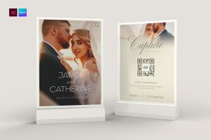 Wedding QR Flyer Template