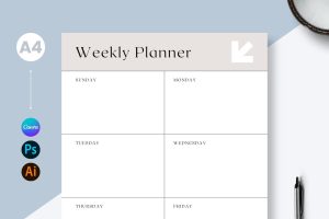 Weekly Planner Design Template