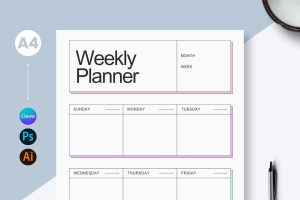 Weekly Planner Design Template