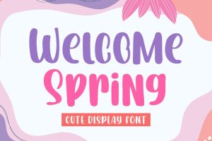 Welcome Spring – Cute Font