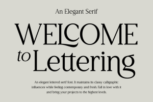 Welcome to Lettering